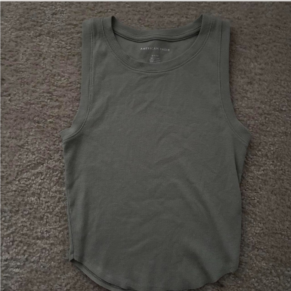 American Eagle Outfitters Olive Tank Top